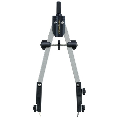 Schnellverstell-Zirkel mit abknickbaren Schenkel + Adapter Faber Castell 174035 Produktbild Front View L