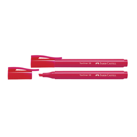 Textmarker 38 Keilspitze mit 1 + 4mm rot Faber Castell 157721 Produktbild