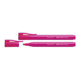 Textmarker 38 Keilspitze mit 1 + 4mm pink Faber Castell 157728 Produktbild