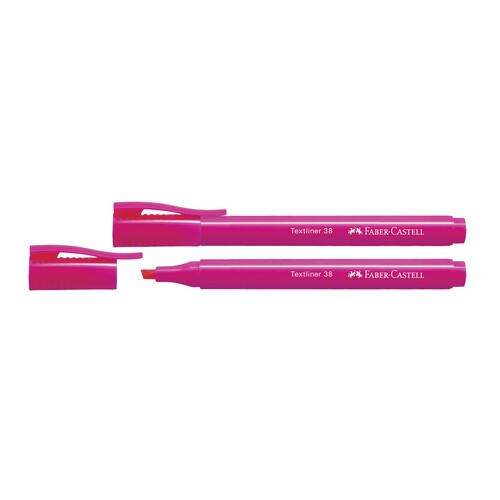 Textmarker 38 Keilspitze mit 1 + 4mm pink Faber Castell 157728 Produktbild Front View L