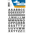 Buchstaben-Etiketten A-Z 10mm schwarz wetterfest Herma 4158 Produktbild
