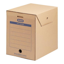 Sammelcontainer tric max mit Deckel 23,6x33,3x30,8cm naturbraun Elba 100421092 Produktbild