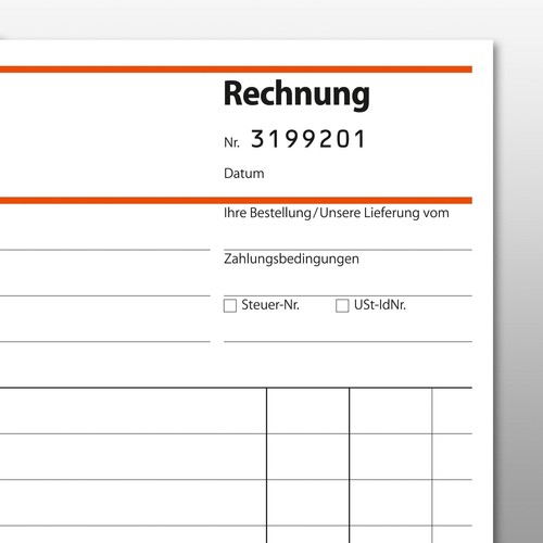 Rechnungsbuch für Kleinunternehmer A5 hoch 2x30Blatt mit fortl. Nummerierung selbstdurchschreibend Sigel SD130 Produktbild Additional View 3 L