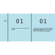 Nummernblock 1-1000 105x53mm blau Papier Zweckform 869-10-4 (PACK=10 STÜCK) Produktbild