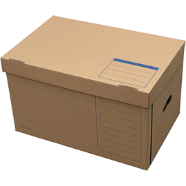 Systemcontainer mit Klappdeckel 54,5x36x32cm naturbraun Elba 100421143 Produktbild