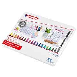 Fasermaler Colorpen 1200/20 S 3mm sortiert Metalletui Edding 4-1200-20 (ETUI=20 STÜCK) Produktbild