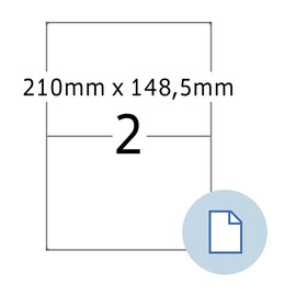 Etiketten Inkjet+Laser+Kopier 210x148,5mm weiß Herma 8402 (PACK=1000 STÜCK) Produktbild