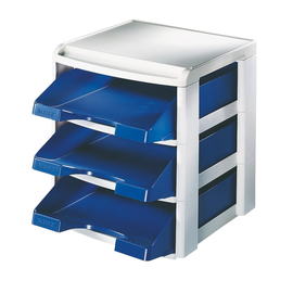 Briefkorb-Set Plus für A4 244x52x335mm blau kunststoff Leitz 5327-00-35 Produktbild