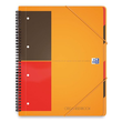 Organizerbook Oxford International A4+ liniert 4-fach Lochung Doppelspirale 90Blatt 80g Optik Paper weiß 100100462 Produktbild Additional View 1 S