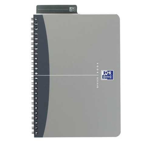 Spiralbuch Oxford Office A5 liniert Doppelspirale 90Blatt 90g Optik Paper weiß PP 100101300 Produktbild Additional View 2 L