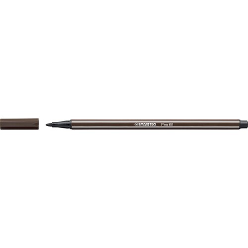 Fasermaler Pen 68 1mm Rundspitze umbra Stabilo 68/65 Produktbild