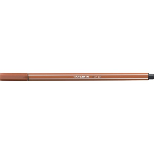 Fasermaler Pen 68 1mm Rundspitze siena Stabilo 68/75 Produktbild Additional View 1 L