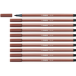Fasermaler Pen 68 1mm Rundspitze siena Stabilo 68/75 Produktbild Additional View 3 S