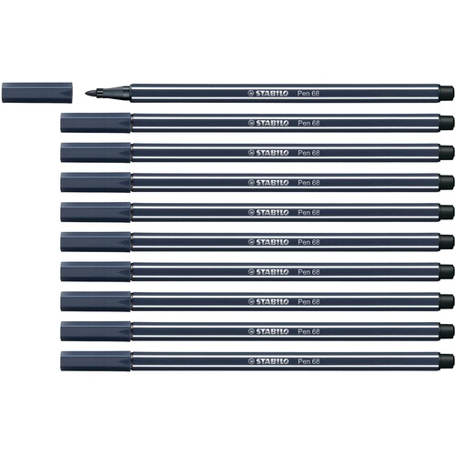 Fasermaler Pen 68 1mm Rundspitze paynesgrau Stabilo 68/98 Produktbild Additional View 3 L