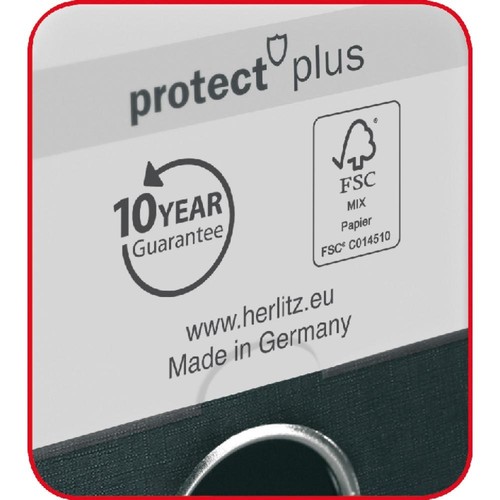 Ordner maX.file protect+ A4 80mm blau Kunststoff Herlitz 300002678 Produktbild Additional View 3 L