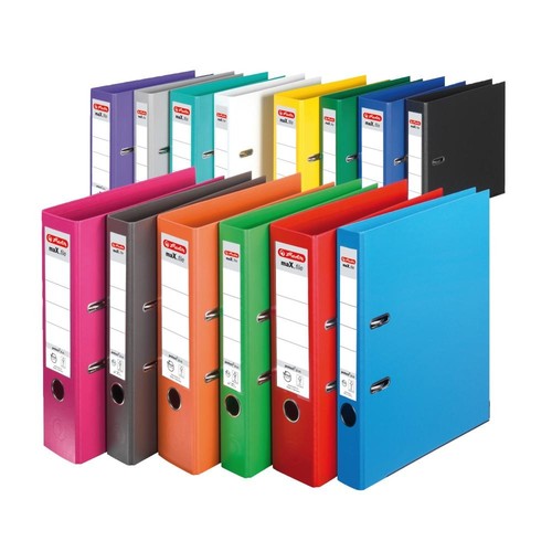 Ordner maX.file protect+ A4 80mm blau Kunststoff Herlitz 300002678 Produktbild Additional View 5 L