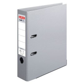 Ordner maX.file protect+ A4 80mm grau Kunststoff Herlitz 10834372 Produktbild