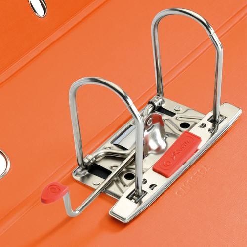 Ordner maX.file protect+ A4 80mm orange Kunststoff Herlitz 10834471 Produktbild Additional View 1 L