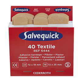 Pflasterstrips Refill Salvequick 6444 elastisch verschiedene Größen SOE 191018030 (PACK=24ST. KLEIN + 16ST. GROß) Produktbild