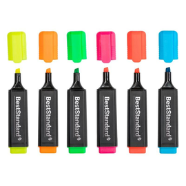Textmarker Etui 2-5mm Keilspitze BestStandard (ETUI=6 STÜCK) Produktbild