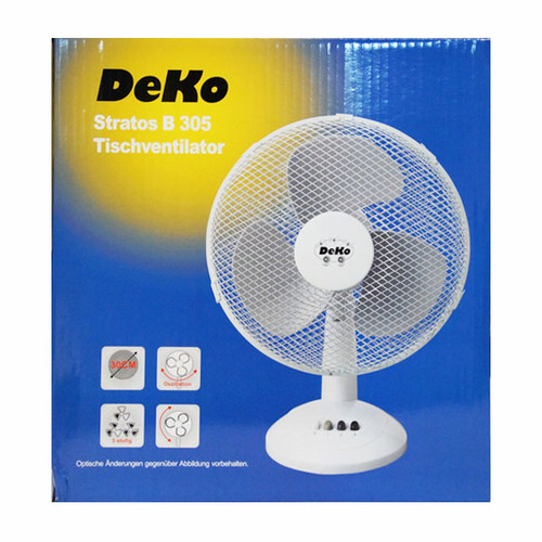 Tischventilator 43x58x26cm BxHxT Flügeldurchmesser 29cm 40W weiß SALCO STT-30.1 Produktbild Additional View 1 L
