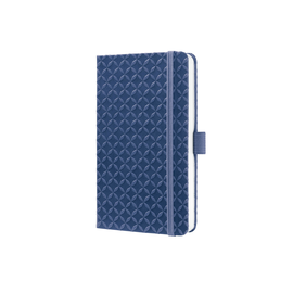 Notizbuch Jolie liniert 95x150x16mm 174 Seiten indigo blue Hardcover Sigel JN100 Produktbild