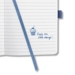 Notizbuch Jolie liniert 95x150x16mm 174 Seiten indigo blue Hardcover Sigel JN100 Produktbild Additional View 4 S