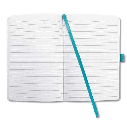 Notizbuch Jolie liniert 95x150x16mm 174 Seiten aqua green Hardcover Sigel JN102 Produktbild Additional View 3 L