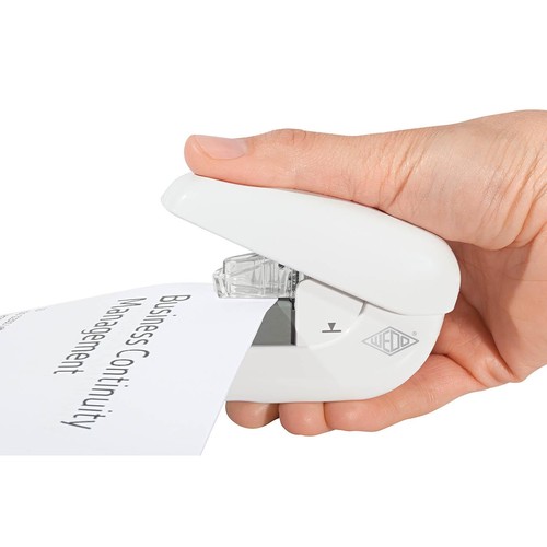 Heftgerät klammernlos Mini bis 5Blatt weiß WEDO 1272000 Produktbild Additional View 2 L