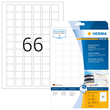 Etiketten Inkjet 25,4x25,4mm auf A4 Bögen weiß permanent Herma 8831 (PACK=1650 STÜCK) Produktbild
