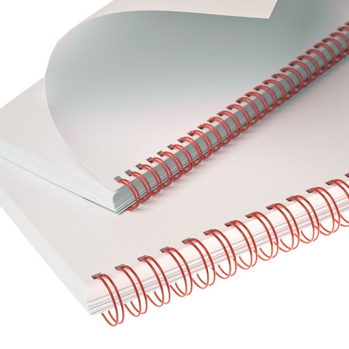 Draht-Binderücken 3:1-Teilung 9,5mm ø bis 75Blatt rot Renz 310950234 (PACK=100 STÜCK) Produktbild Additional View 1 L
