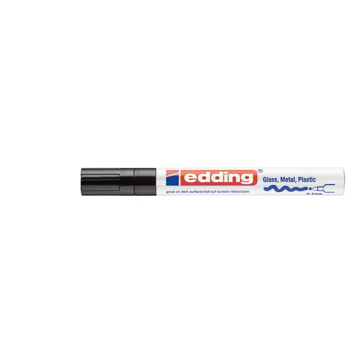Lackmarker 750 Glanzlack Marker 2-4mm Rundspitze schwarz Edding 4-750-9-001
