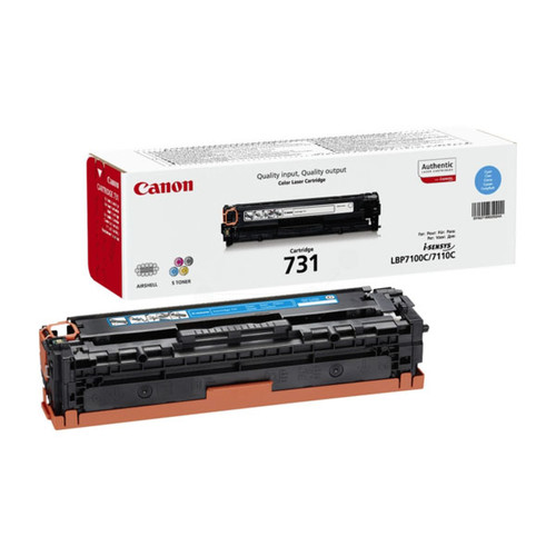 Toner 731C für LBP-7100/MP-620 1500 Seiten cyan Canon 6271B002 Produktbild Front View L