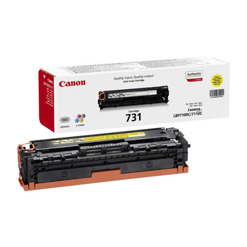 Toner 731Y für LBP-7100/MP-620 1500 Seiten yellow Canon 6269B002 Produktbild Front View L