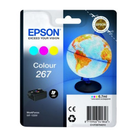 Tintenpatrone 267 für Epson Stylus WF-100W 6,7ml farbig Epson T267040 Produktbild