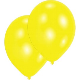 Luftballons Standard B90 ø27,5cm gelb Latex Amscan INT995431 (PACK=10 STÜCK) Produktbild