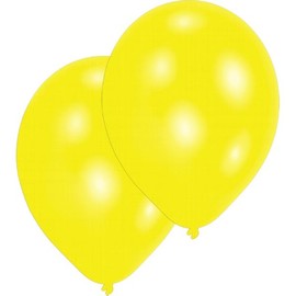 Luftballons Standard B90 ø27,5cm gelb Latex Amscan INT995431 Pack= 10 Stück (PACK=10 STÜCK) Produktbild