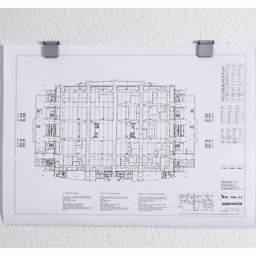 Magnetclip S mit Magnetschnapp-Automatik 36x40mm grau selbstklebend MAUL 62400-84 Produktbild Additional View 2 L