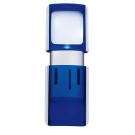 Rechteck-Lupe mit LED-Beleuchtung 3-fach 118x47x14mm farbig sortiert WEDO 271751599 Produktbild