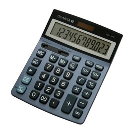 Taschenrechner 12-stelliges LC-Display Solar-/Batteriebetrieb Olympia LCD-6112 206x147x43mm Produktbild