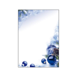 Weihnachts-Motiv-Papier A4 90g Blue Harmony Sigel DP034 (PACK=100 BLATT) Produktbild