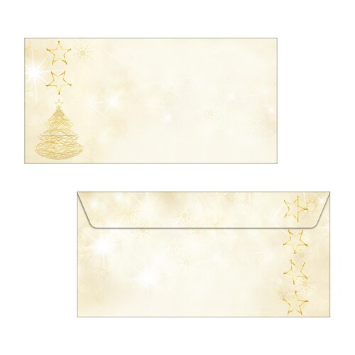 Weihnachts-Briefumschläge DIN lang 90g Graceful Christmas gummiert Sigel DU083 (PACK=50 STÜCK) Produktbild Additional View 1 L