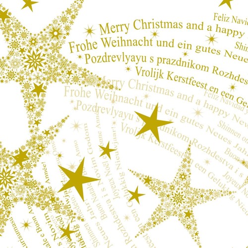 Weihnachts-Geschenkpapier 5mx70cm 80g Dancing Stars mit Golddruck Sigel GP115 Produktbild Additional View 2 L
