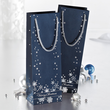 Weihnachts-Tragetasche 12,5x36x8,5cm Silver Snowflakes silber Prägung Sigel GT112 (PACK=3 STÜCK) Produktbild Additional View 3 S