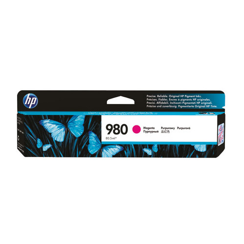Tintenpatrone 980A für OfficeJet Enterprise Color X555 80,5ml magenta HP D8J08A Produktbild Front View L