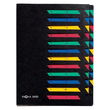 Deskorganizer A-Z 24-teilig A4 dehnbarer Rücken schwarz Pagna 24151-04 Produktbild Additional View 1 S