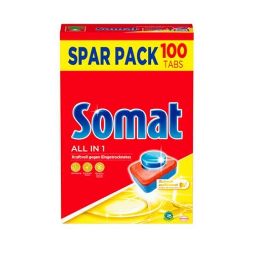 Spülmaschinen-Tabs Somat 7 XXL Henkel (PACK=100 STÜCK)