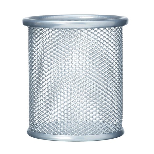 Stifteköcher Mesh Durchmesser 90mm/H 100mm silber Stahl Helit H2518100 Produktbild Additional View 1 L