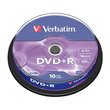 DVD+R DataLife Plus 16fach Cakebox 4,7GB/120Min. Verbatim 43498 (PACK=10 STÜCK) Produktbild