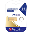 USB Stick 3.0 Metal Executive 64GB 80MB/s gold Verbatim 99106 Produktbild